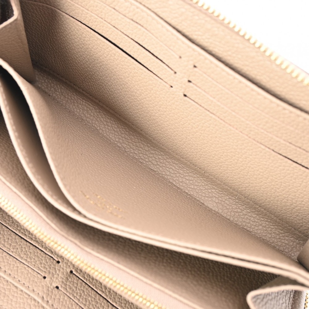 Louis Vuitton Bicolor Empreinte Zippy Wallet Tourtrail Creme Long - Picture 10 of 15
